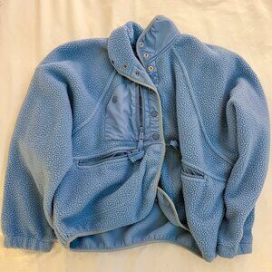 Free People FP Movement Hit The Slopes Fleece Jacket blueberry sky blue XS